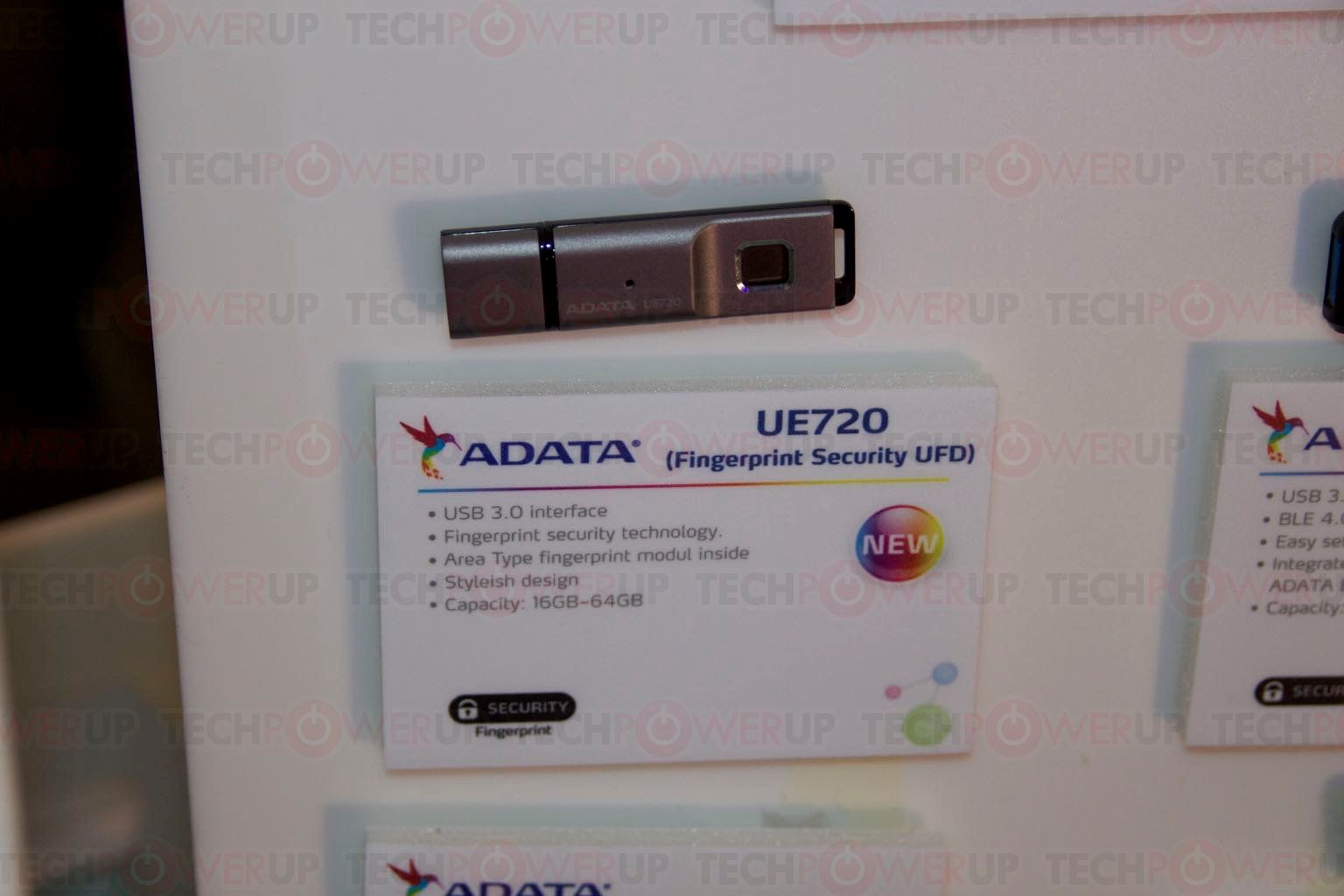 فلش جدید ای دیتا ADATA UE720 با قفل امنیتی اثر انگشت