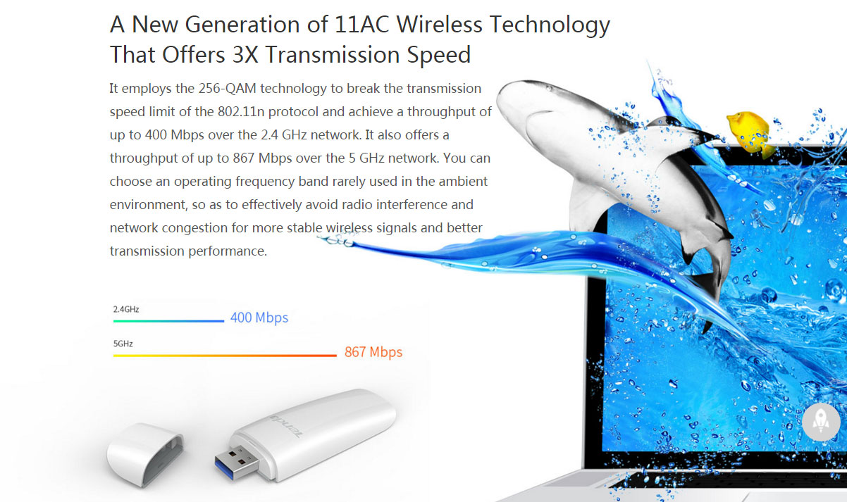آداپتور شبکه USB بیسیم فوق پرسرعت U12 آداپتور شبکه USB بیسیم فوق پرسرعت U12