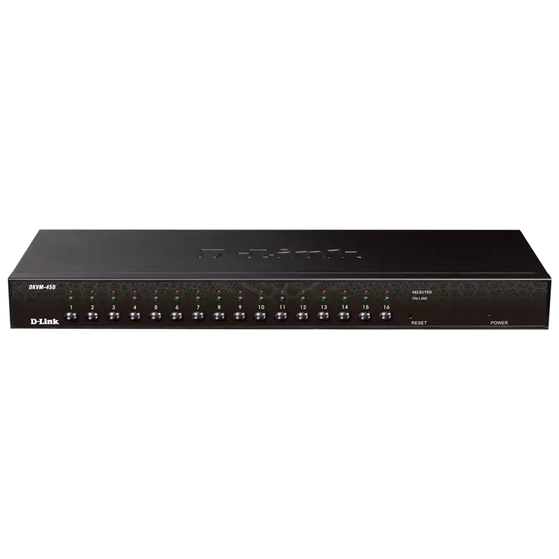 KVM سوییچ 16 پورت Combo مدل KVM-450 دی-لینک KVM سوییچ 16 پورت Combo مدل KVM-450 دی-لینک