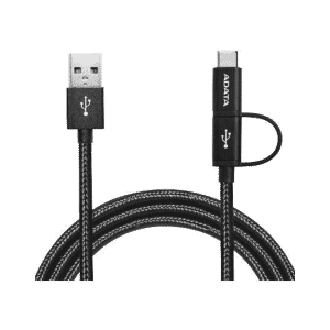 کابل تبدیل دو منظوره USB به USB-C/Micro USB-ای دیتا