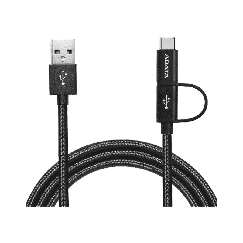 کابل تبدیل دو منظوره USB به USB-C/Micro USB-ای دیتا