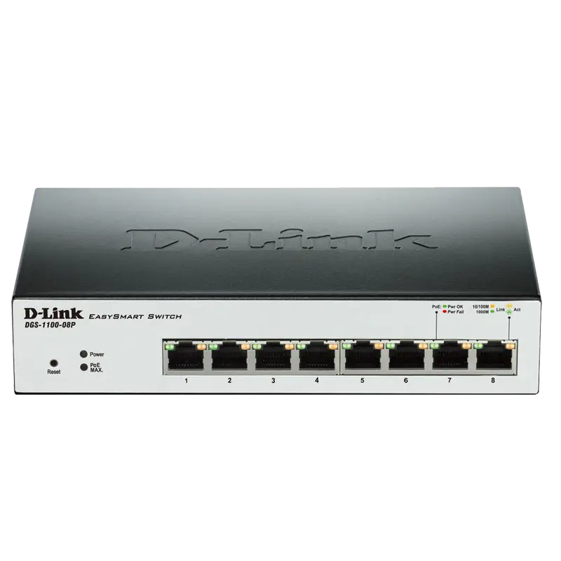 سوییچ PoE مدل DGS-1100-08P دی-لینک