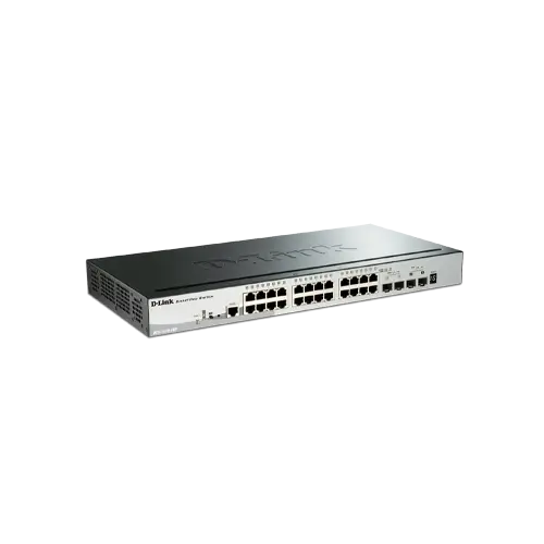 سوییچ DGS-1510-28P دارای 24 پورت PoE گیگابیتی شبکه ، 2 پورت گیگابیتی SFP و 2 پورت SFP+ 10G  می باشد