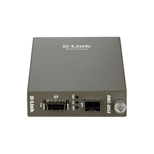 مبدل DMC-805X سیگنال های 10G CX4 را به سیگنال های  10G SFP+ fiber تبدیل میکند