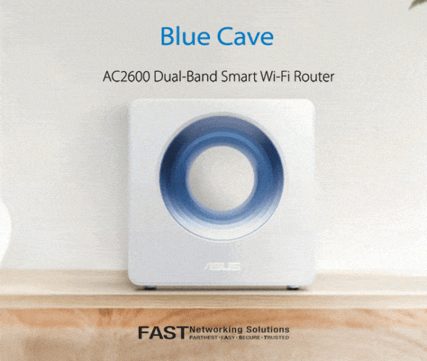 blue cave ac2600 dual-band router wi-fi smart