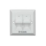 فیس پلیت دو پورت زاویه دار مدل NFP-0WHI22 دی-لینک