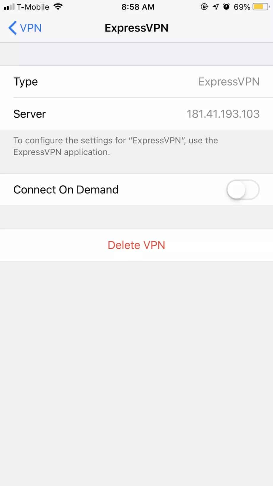 نصب VPN در IOS