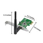کارت شبکه PCI بی سیم N150 مدل PCE-N10 ایسوس - تصویر 3