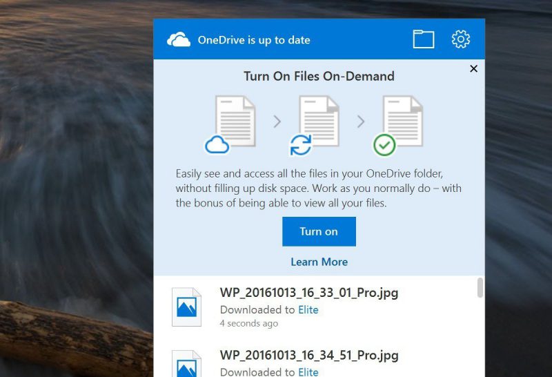 دسترسی سریع به فایل های one drive