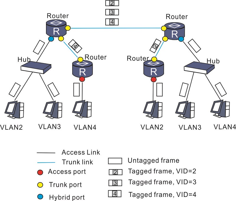 انواع پورت شبکه بر اساس نوع معماری شبکه