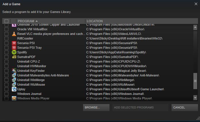 بازی‌های خارج از سرویس Steam را به کتابخانه خود اضافه کنید