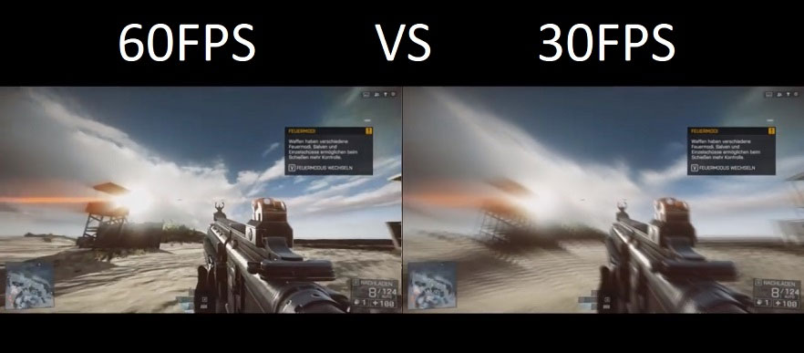 تفاوت fps 30 و fps 60