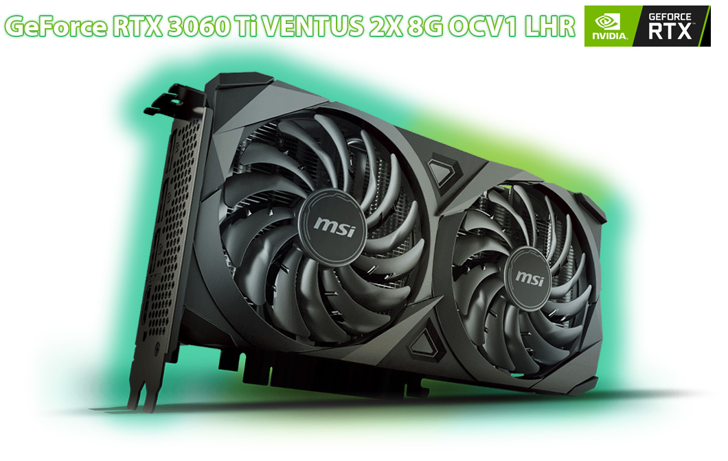 GeForce RTX™ 3060 Ti VENTUS 2X 8G OCV1 LHR