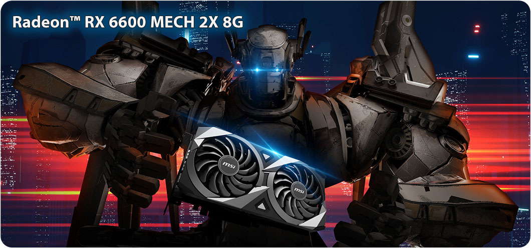 Radeon™ RX 6600 MECH 2X 8G
