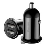 Baseus Grain Pro 2*U 24W Car Charger BLACK