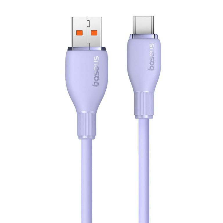 Baseus Pudding Series 100W USB to Type-C Fast Charging Data Cable, Length:2m(Purple)