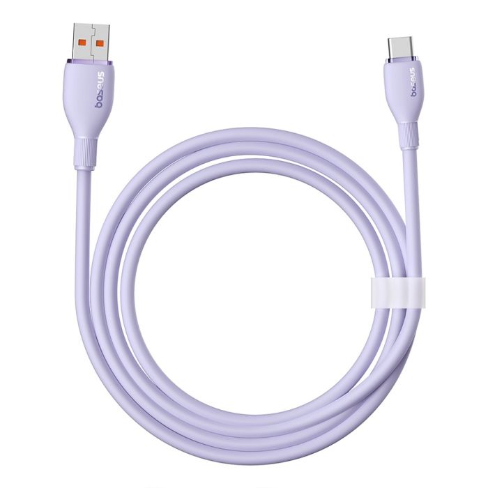 Baseus Pudding Series 100W USB to Type-C Fast Charging Data Cable, Length:2m(Purple)