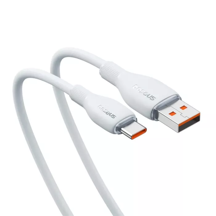 Baseus Pudding Series Fast Charging Cable USB to USB-C 100W, 1.2m - White