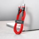 Baseus Cafule Cable durable nylon cord USB / USB-C QC3.0 3A 1M red