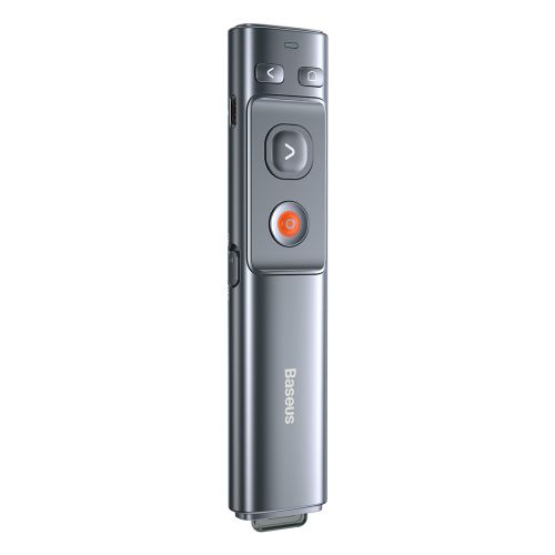 Baseus Orange Dot Wireless Presenter (Red Laser) Grey