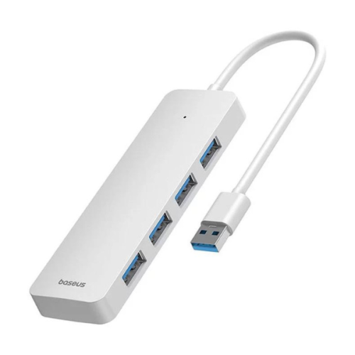 USB Hub Baseus 4in1 Hub UltraJoy Lite USB-A to USB 3.0 15cm (white)