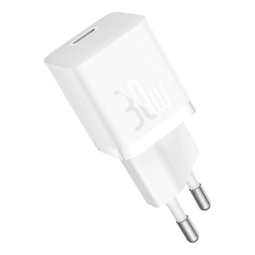 Chargeur Mini wall charger Baseus GaN5 30W (white)