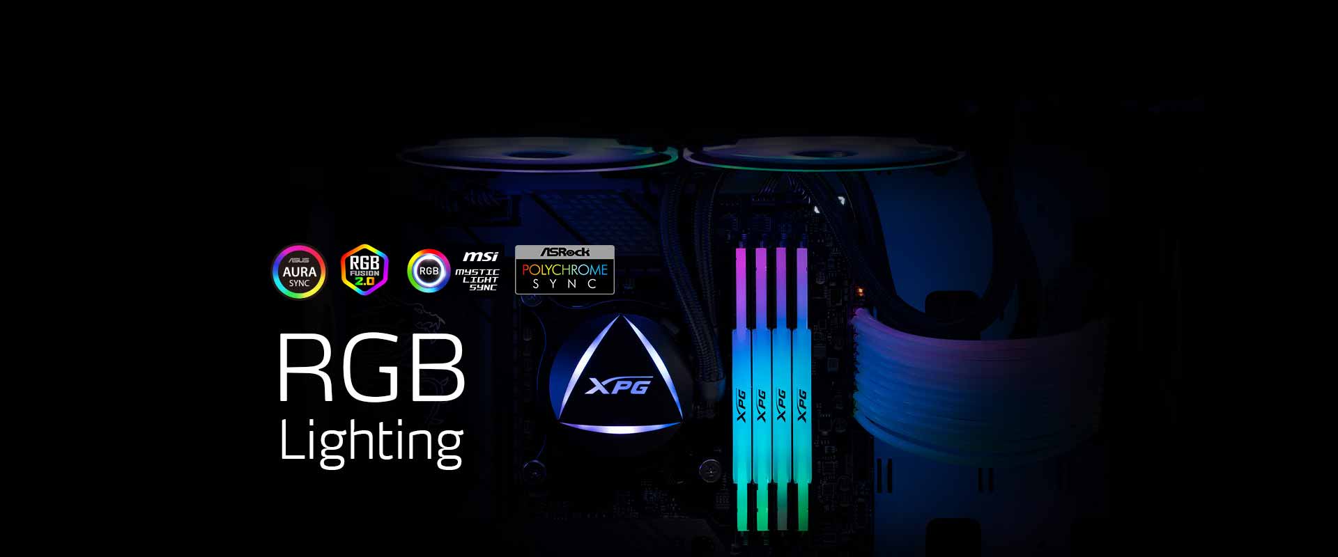 ماژول رم XPG مدل LANCER RGB Black 6400 DDR5 16G-4