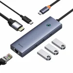 هاب 6 پورت USB-C بیسوس مدل UltraJoy AIR Space - تصویر 2
