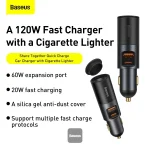 شارژر فندکی بیسوس 120w مدل Share Together U+C - تصویر 5
