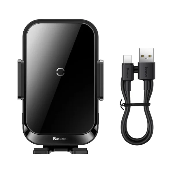 پایه نگهدارنده موبایل و شارژر وایرلس 15w بیسوس مدل Halo Electric