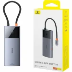 هاب 6 پورت USB-C بیسوس مدل Metal Gleam II - تصویر 7