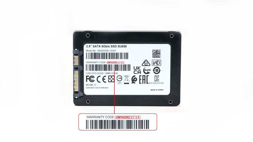 شماره سریال روی بدنه محصولات