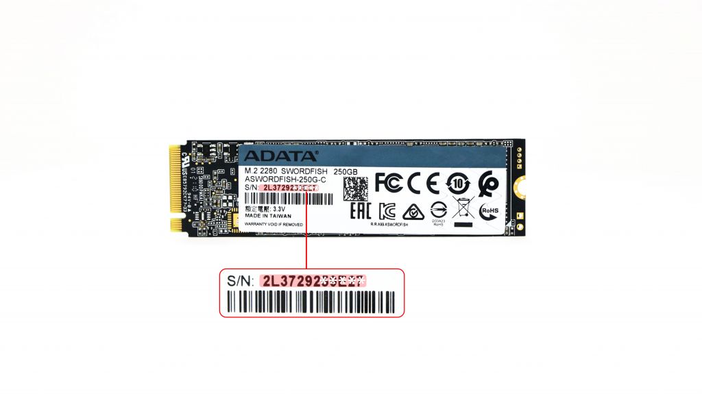 شماره سریال روی بدنه محصولات